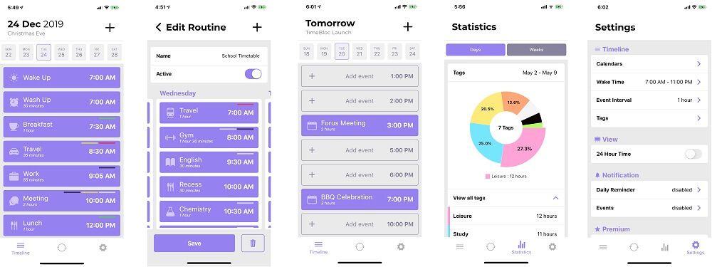 TimeBloc - time blocking app