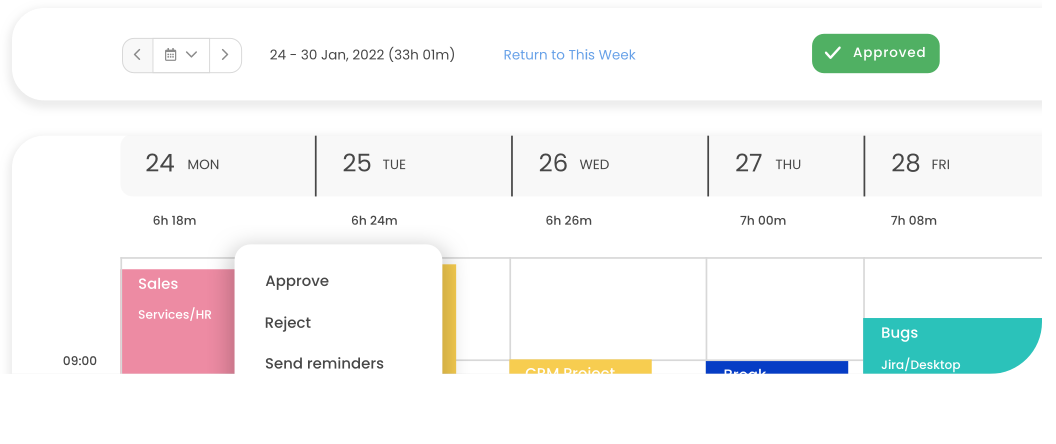 reporting timecamp