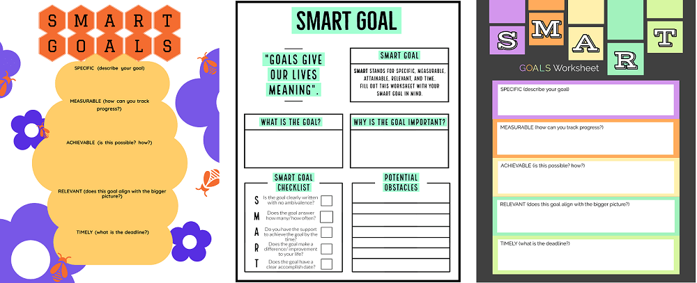 adobe SMART Goals template