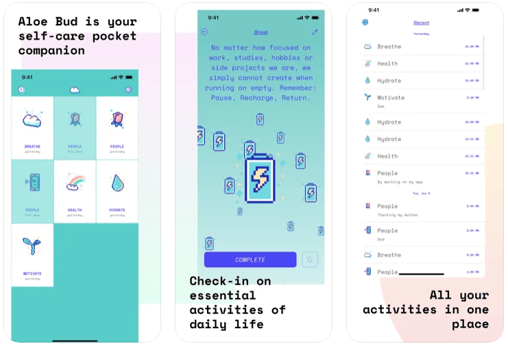 Aloe Bud mental health app