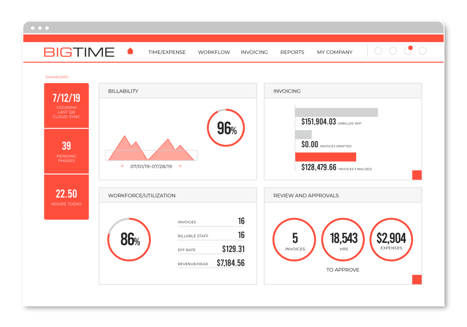 BigTime - time and billing software for accountants