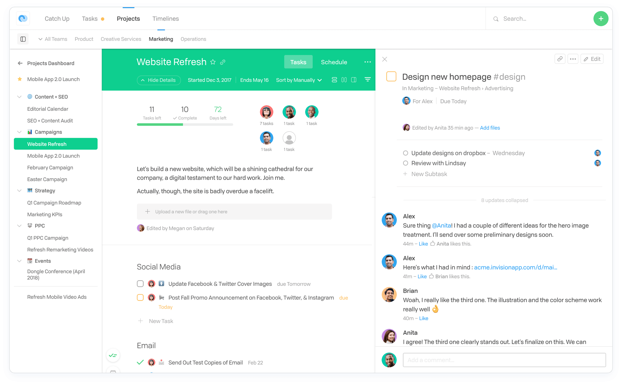 flow project management tools screen