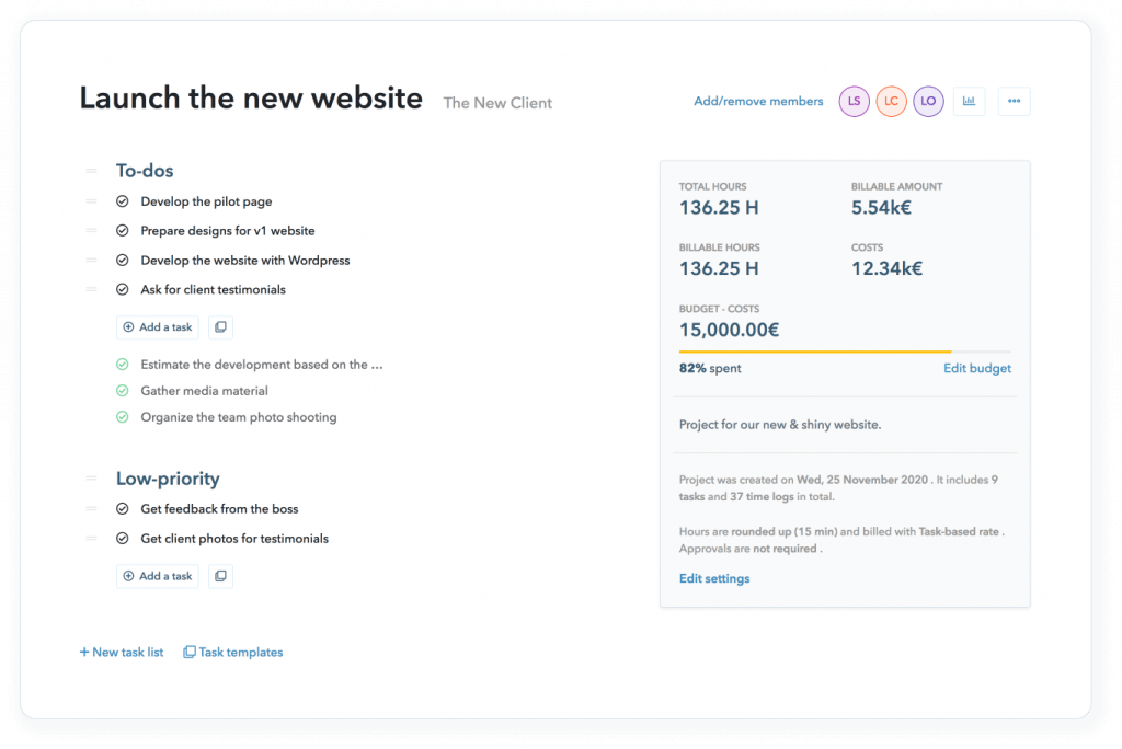 myhours time tracking