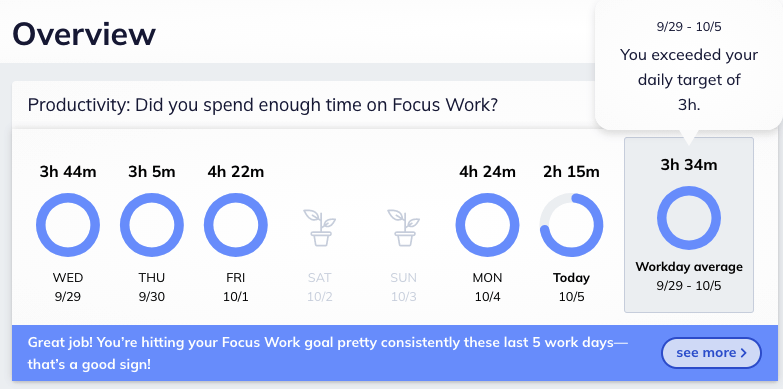 rescuetime overview