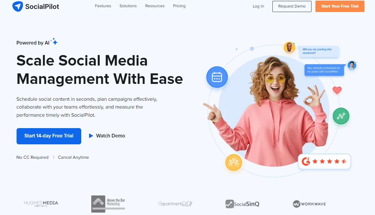 AI Social Media Tool - SocialPilot