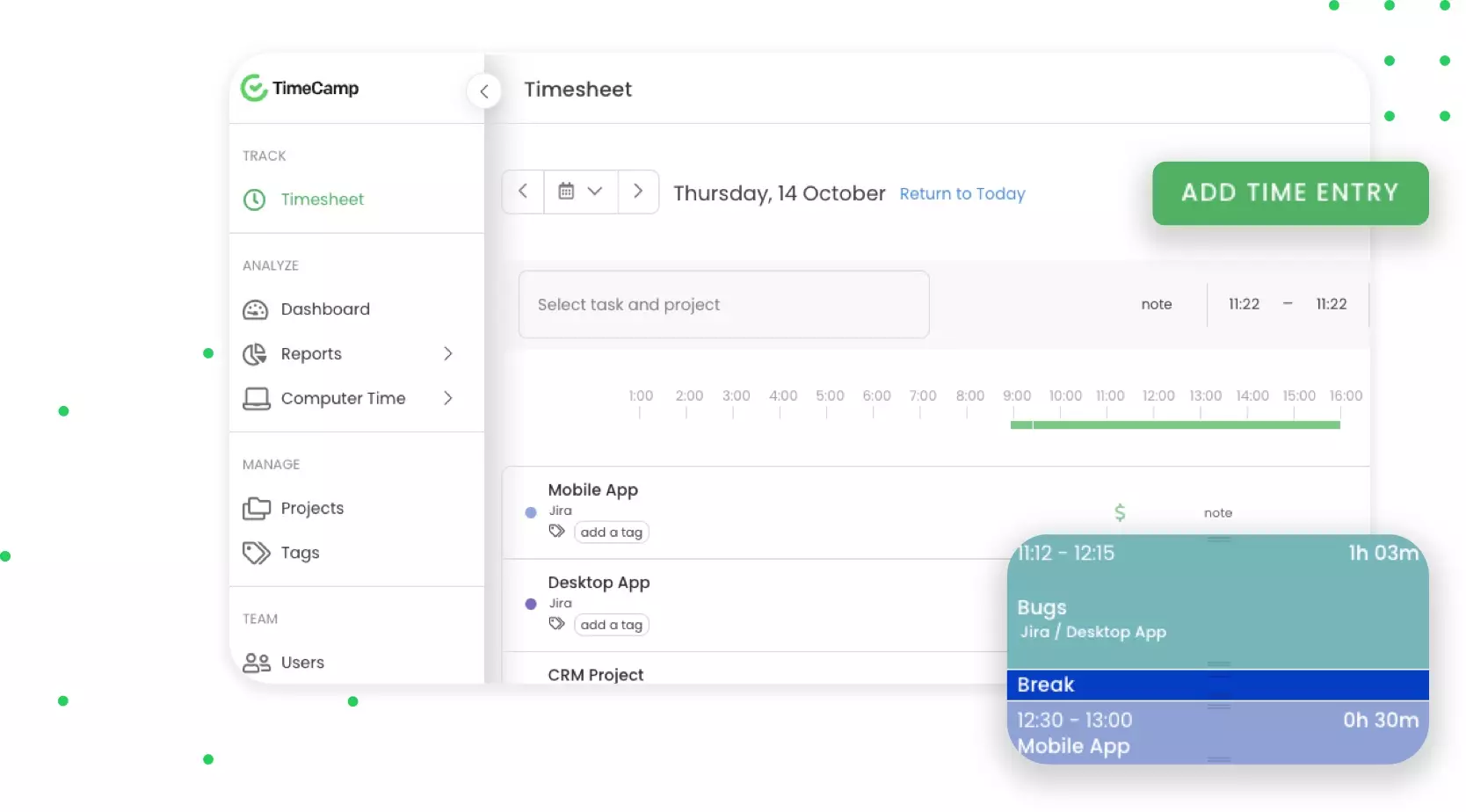 timesheet timecamp