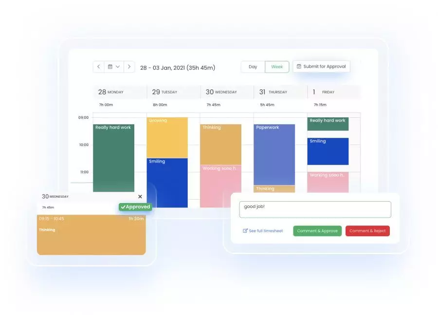 TimeCamp team time tracker attendance